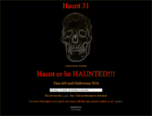 Tablet Screenshot of haunt31.com